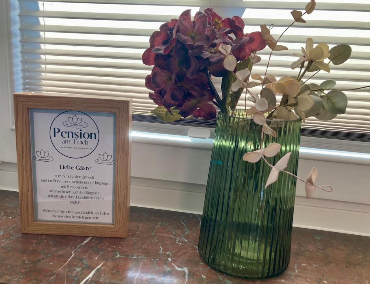 Pension Und Ferienwohnung Am Teich 施莱茨 外观 照片